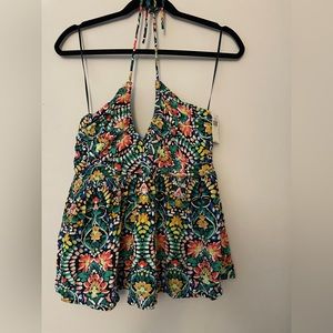 NWT - Floral Halter Top - Flowy, Size M